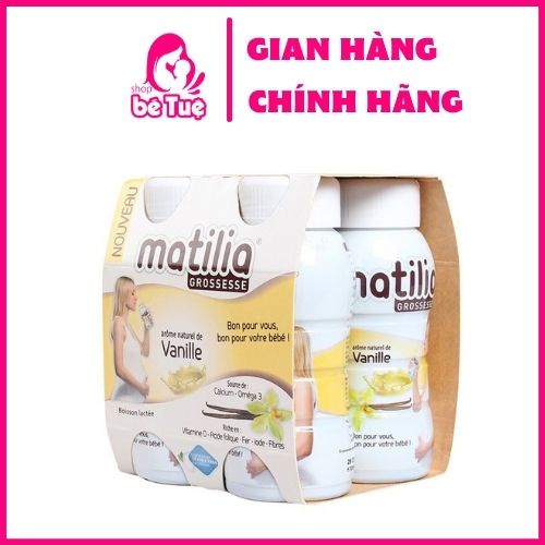 Sữa bầu Matilia Pháp vị vani, chocolate tăng cường dinh dưỡng cho bà bầu