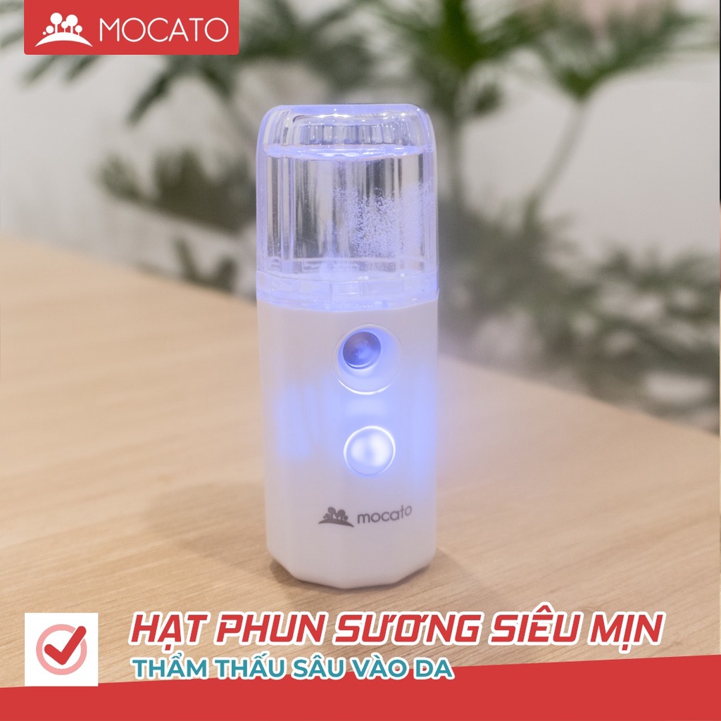 Máy Phun Sương Tạo Ẩm Mini Cầm Tay Mocato Air M502 bổ sung độ ẩm cho da nhỏ gọn dẽ dàng bỏ túi mang theo