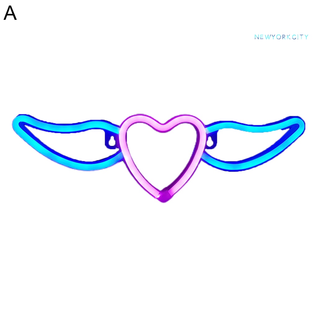 Đèn Neon Hình Trái Tim Nhiều Màu Sắc Dùng Làm Quà Tặng Valentine