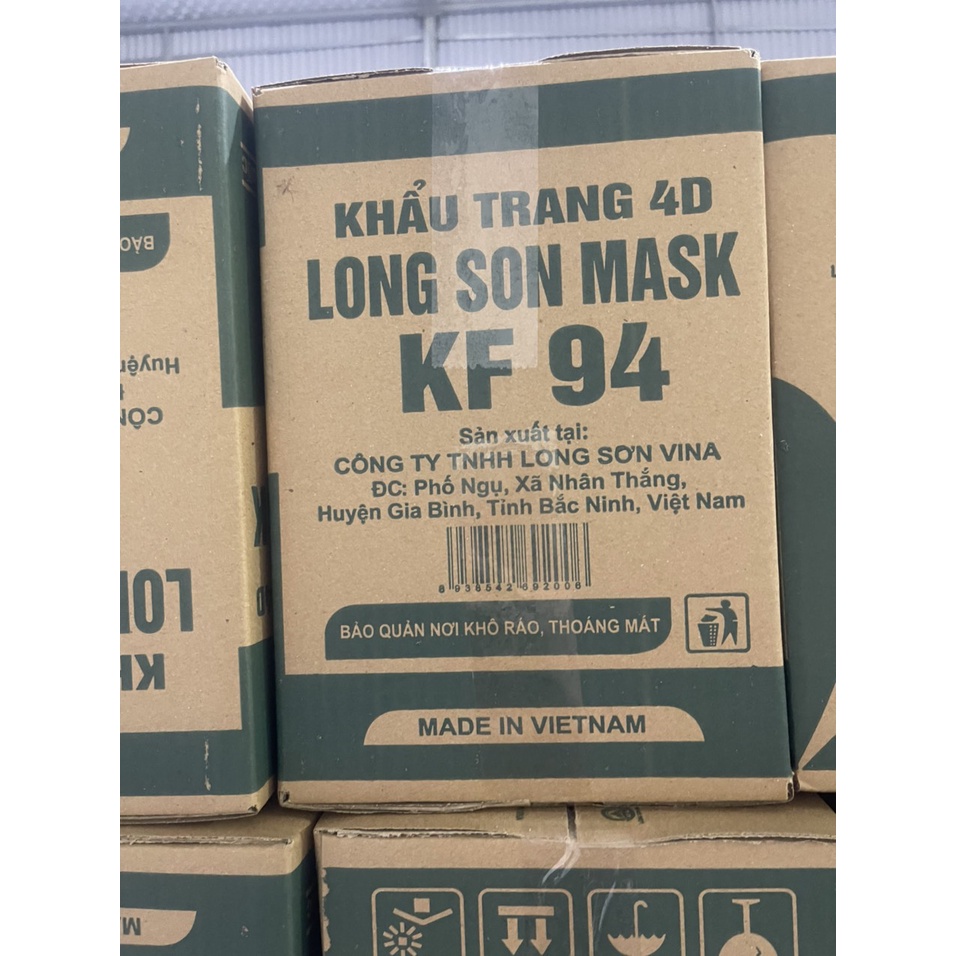 SET 5 GÓI KHẨU TRANG LONG SƠN 4D KF94
