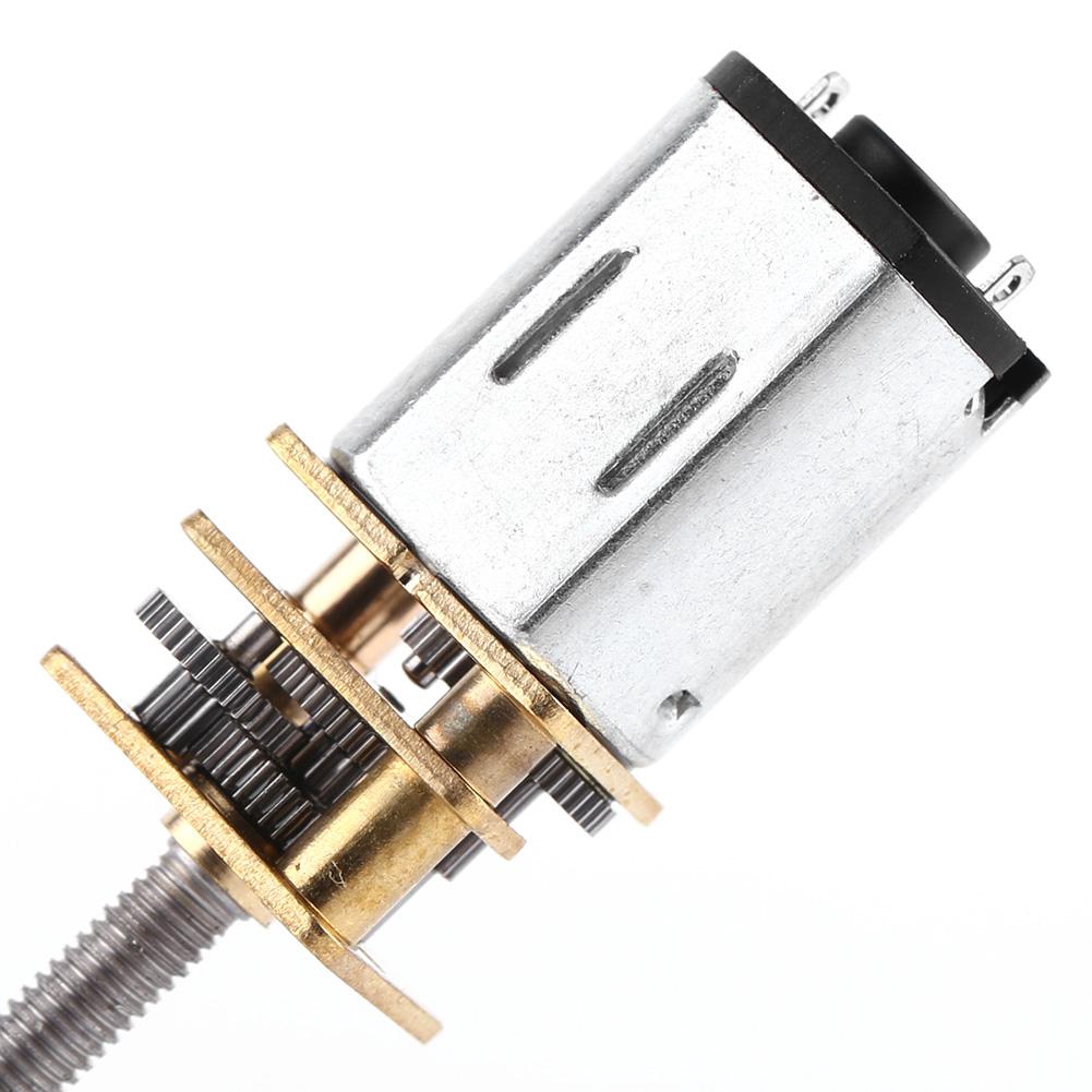 Mô tơ bánh răng dc 6v có trục ren vít m3x55mm dài tốc độ 30rpm~500rpm