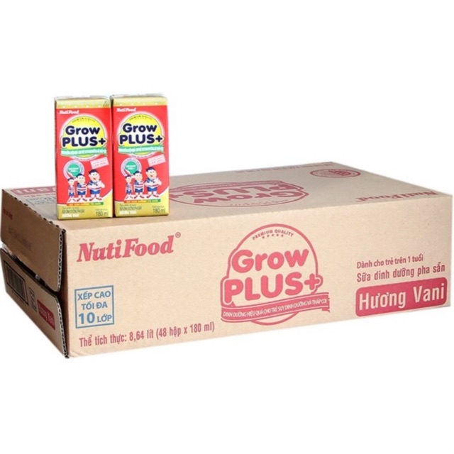 Sữa Bột Pha Sẵn Nutifood Grow Plus Đỏ 180ml
