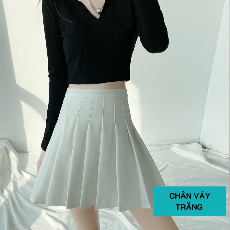 Chân Váy Ngắn Chữ A Xếp Ly Lưng Cao Thời Trang Hàn Quốc SIXTEEN. | BigBuy360 - bigbuy360.vn