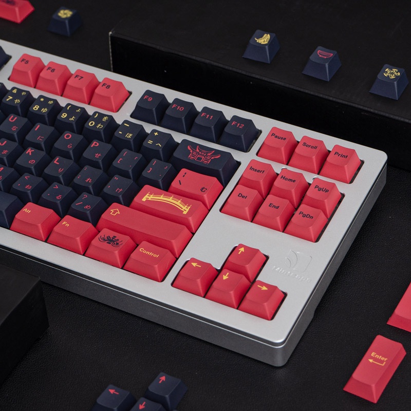 Nắp Đậy Bàn Phím Cơ Gmk Higanbana 130 Pbt In Chữ Tiếng Anh Cá Tính Tùy Chỉnh Cho Bàn Phím Cơ 61 / 64 / 68 / 75