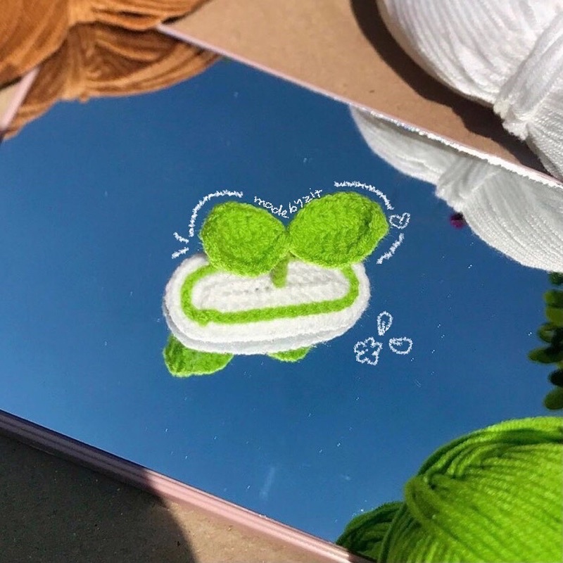 Kẹp Tóc Mầm Cây Len Handmade