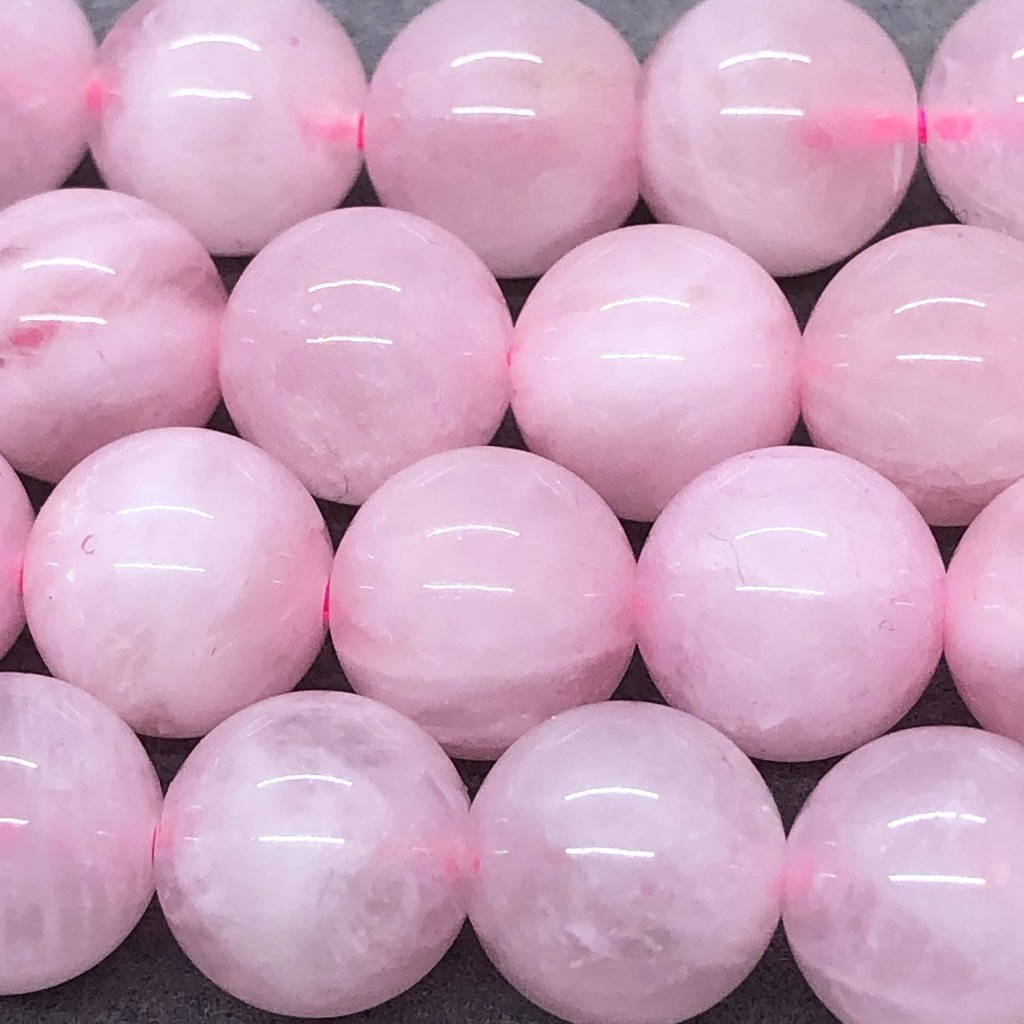 Vòng đeo tay chuỗi hạt màu hồng cỡ 6-12mm