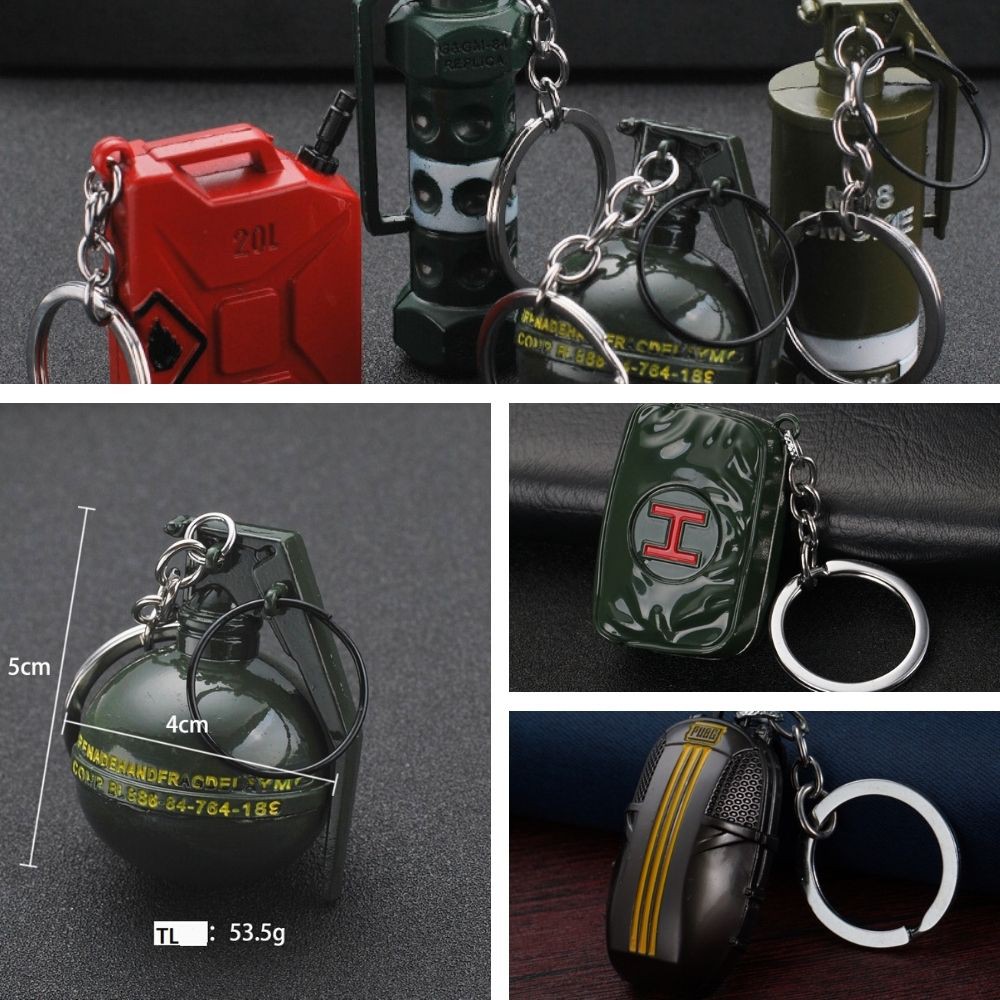 Móc treo chìa khóa PUBG.Móc khóa Mô hình Vật phẩm PUBG.