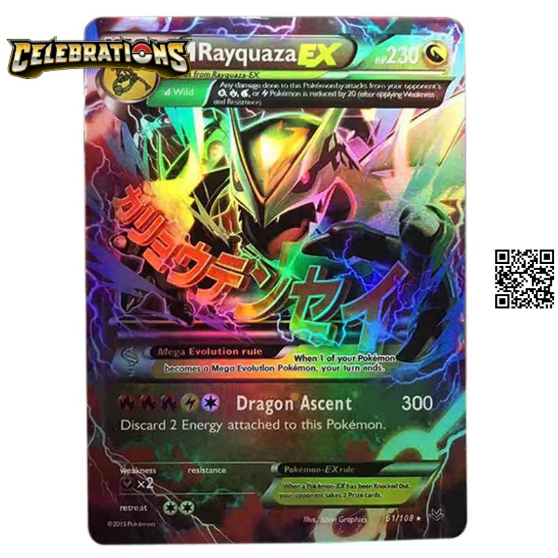 Giảm giá cuối năm Card Pokemon mega phản quang TẶNG Top Loader bọc bài 1459 D5