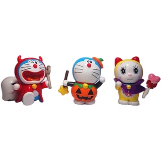 COMBO BỘ 3 MÔ HÌNH HALLOWEEN SIZE 8CM DORAEMON