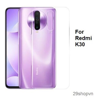Ốp Xiaomi Redmi K30 dẻo trong suốt (Loại đẹp)