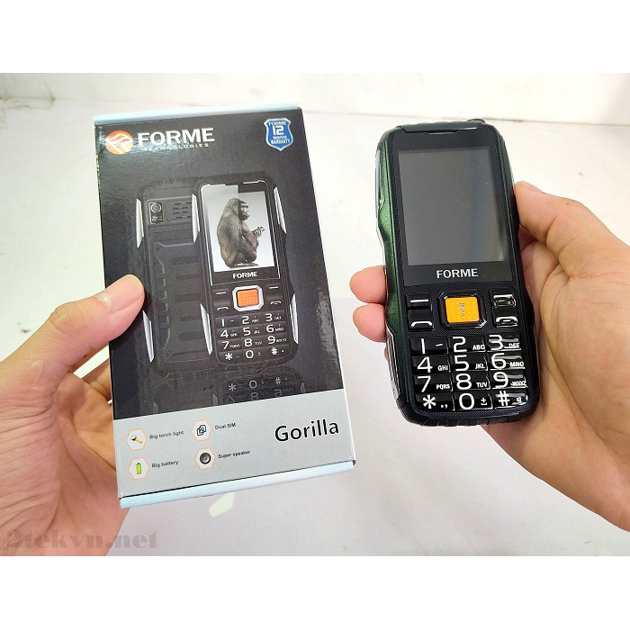 Điện thoại loa to pin khủng Forme Gorilla 2 sim 2 sóng