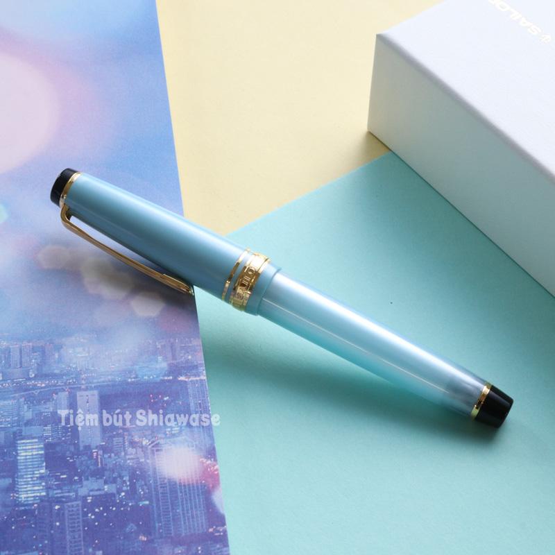 Bút Máy Sailor Professional Gear Slim 14K Shikiori - Harusora - Spring Sky - Chính Hãng Nhật Bản