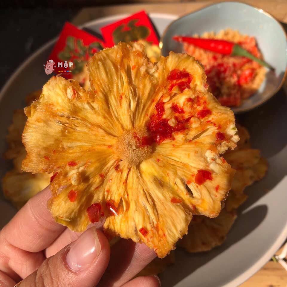 Thơm Sấy Muối Ớt Vị Chua Cay Mặn Ngọt Thơm Ngon 300g Loại 1