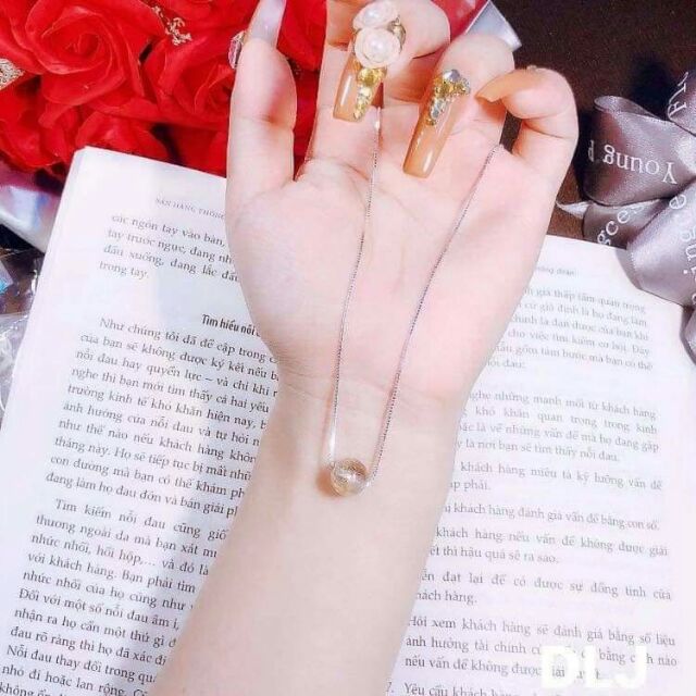 Dây chuyền bạc đá phong thủy