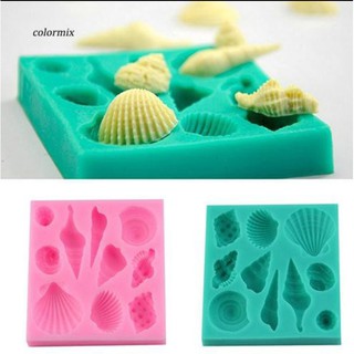 Khuôn silicone hình vỏ sò sinh vật biển loại cao cấp.