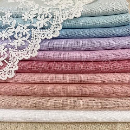 Vải Linen Bột Tông Màu Summer