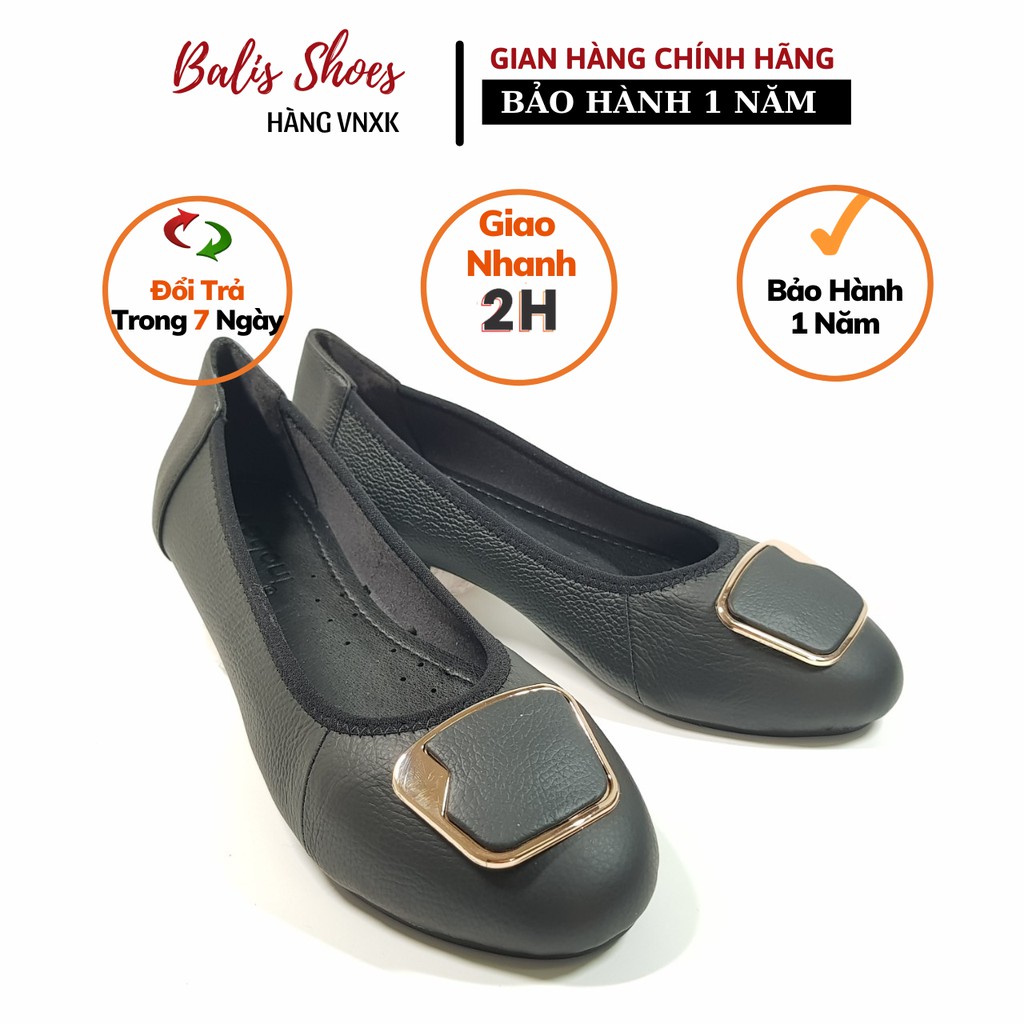 Giày búp bê nữ Balis da bò thật - êm ái - form ôm chân - phù hợp mang khi di chuyển nhiều