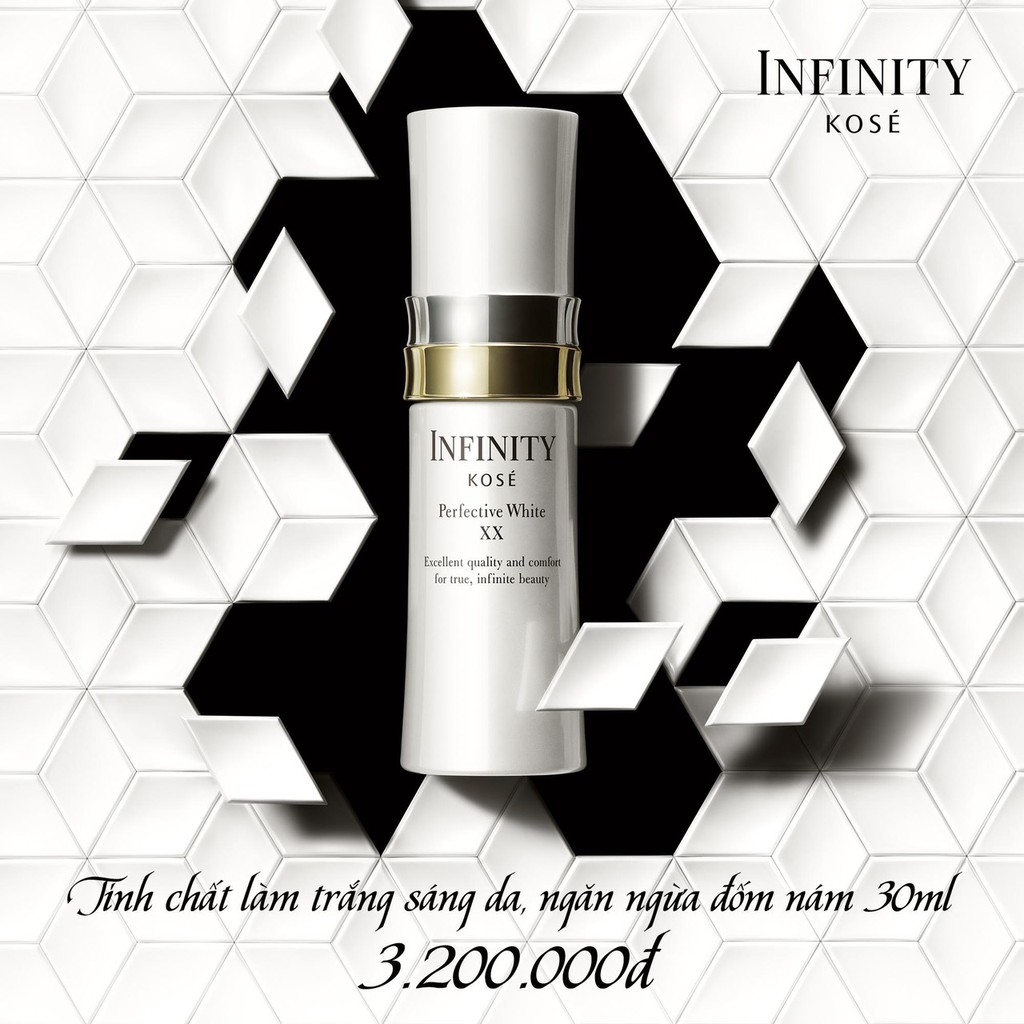 NHŨ TƯƠNG LÀM TRẮNG SÁNG DA KOSÉ INFINITY ADVANCED WHITE SERUM XX NGĂN NGỪA ĐỐM NÁM 30ML HÀNG CHÍNH HÃNG