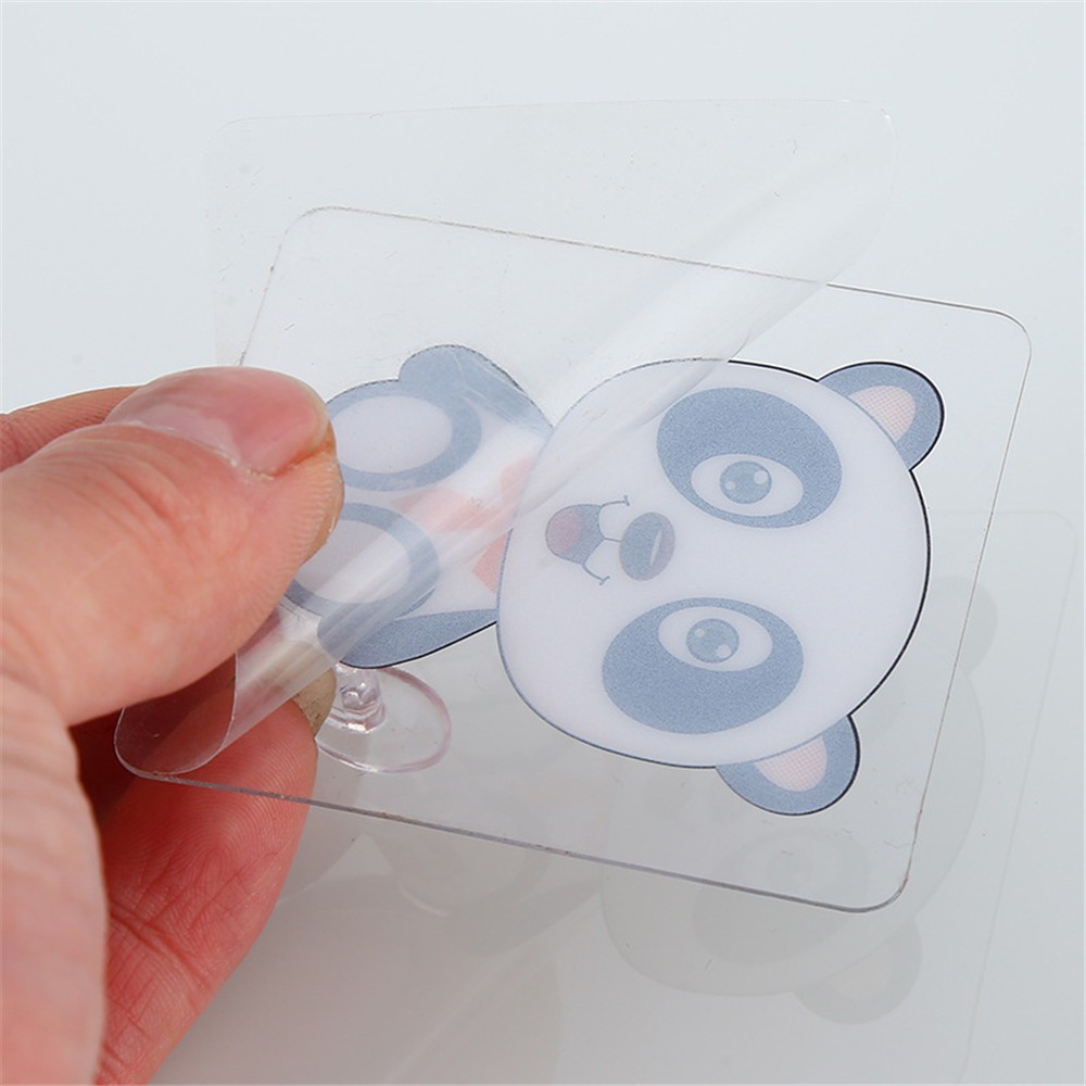Transparent Cartoon Bathroom Organizer Strong Self-adhesive Holder Sticky Hook