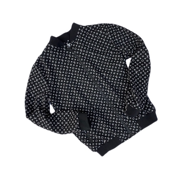 Áo khoác nam cổ bomber dập hoạ tiết 3d chất vải umi hàn nhập khẩu