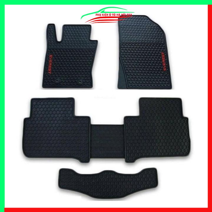 Thảm lót sàn cao su cho xe Ford Everest 2021-2022 hàng chuẩn theo xe chịu lực tốt