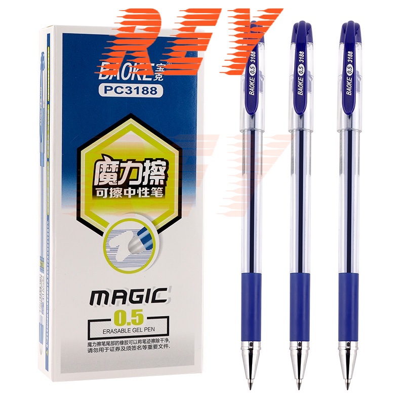 HỘP 12 cây bút gel xóa được 0.5mm BAOKE PC3188
