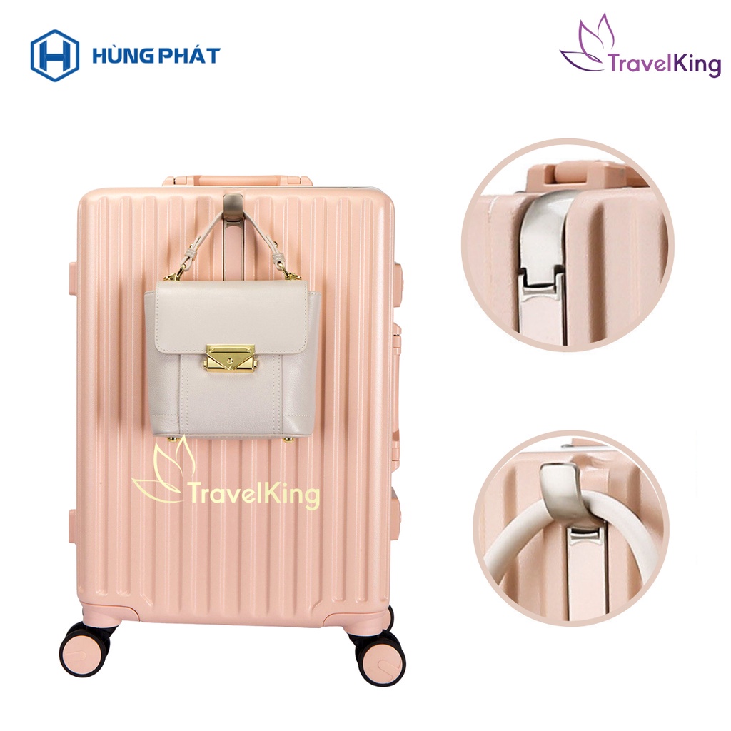 Vali kéo cao cấp khung nhôm khoá sập TRAVELKING805 chính hãng Hùng Phát - ValiCompany
