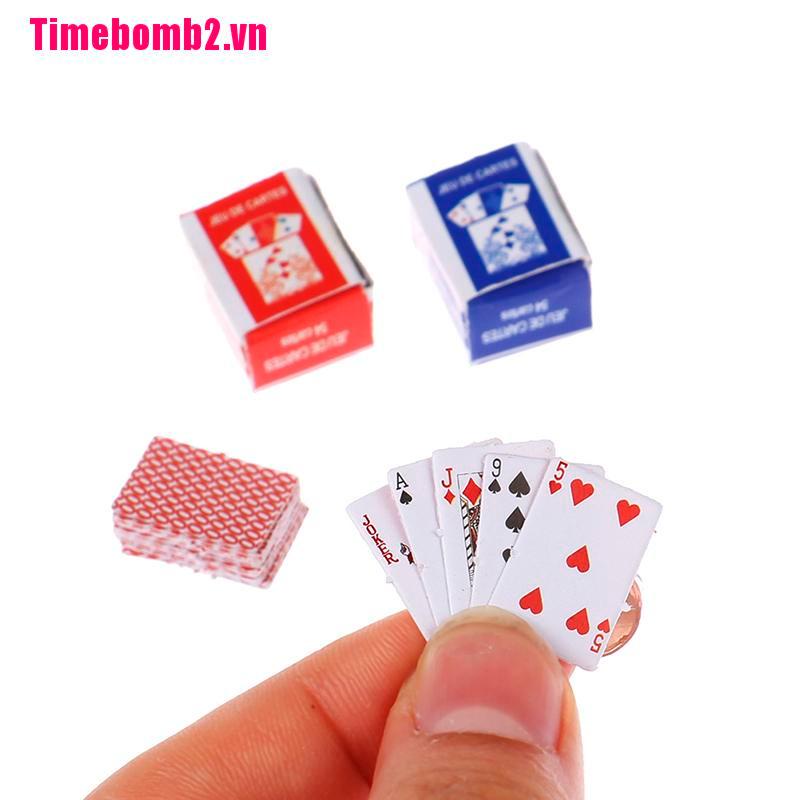 Bộ Thẻ Bài Mini Tỉ Lệ 1: 12 Dễ Thương Cho Nhà Búp Bê