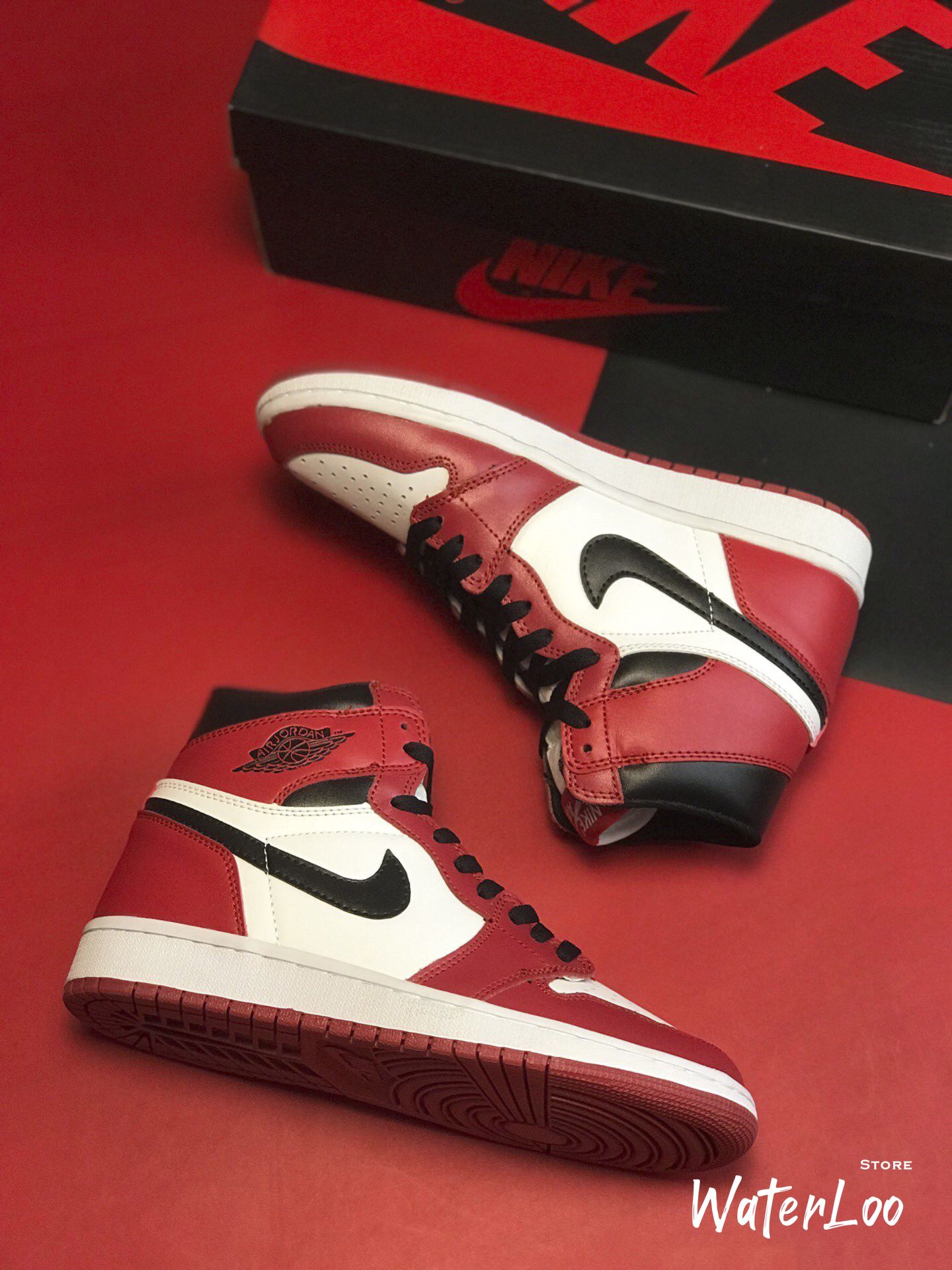 [FREESHIP+HỘP+QUÀ] Giày Thể Thao Sneakers AIR JORDAN 1 Retro High Chicago đỏ trắng cao cổ | BigBuy360 - bigbuy360.vn