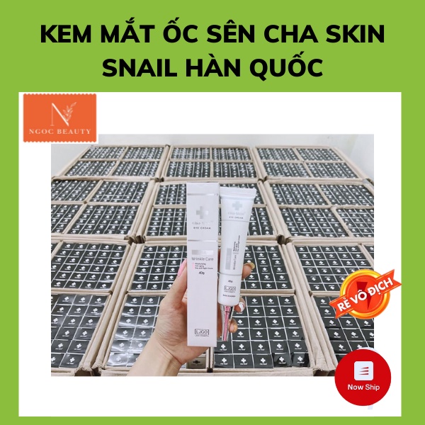 Kem mắt ốc sên Cha Skin Snail Hàn Quốc