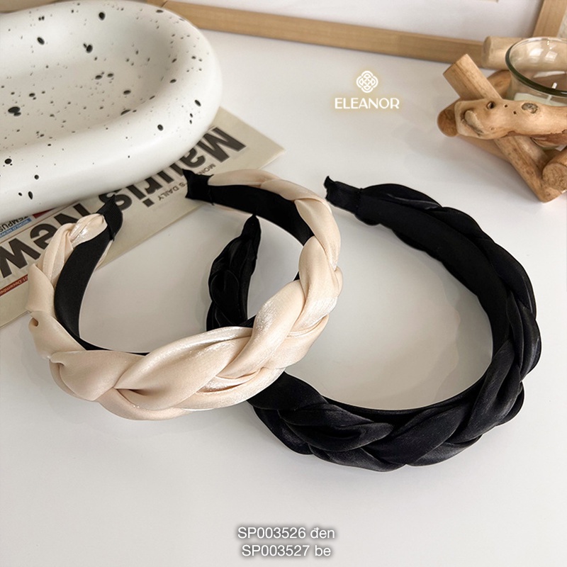 Băng đô cài tóc Eleanor Accessories vải xoắn đơn giản phụ kiện tóc dễ thương