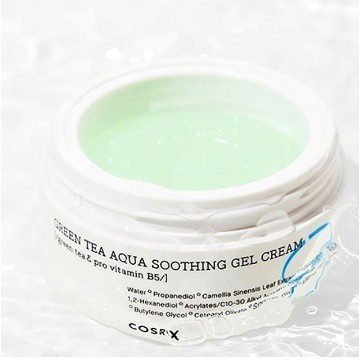 Kem dưỡng trà xanh B5 COSRX GREEN TEA AQUA SOOTHING GEL CREAM