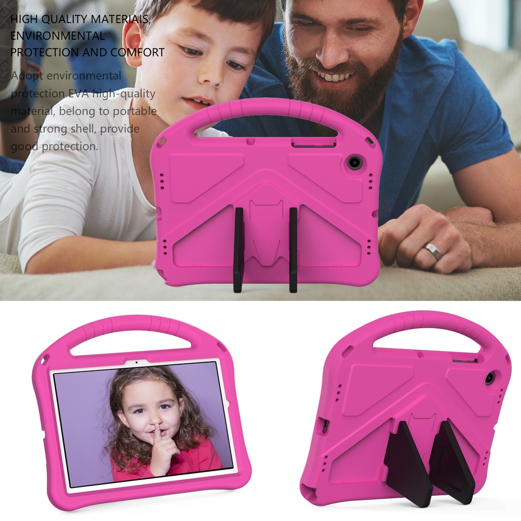 Kids Safe Case Shockproof Eva Handle Tablet Cover case for Samsung Galaxy Tab A8 10.5 SM-X200 X205 X207 S8+ 12.4 SM-X800 X806 S7 FE 12.4 SM-T730 T736 A7 Lite 8.7 SM-T220 T225 2021 S7 + plus SM-T970 T975 T976 2020