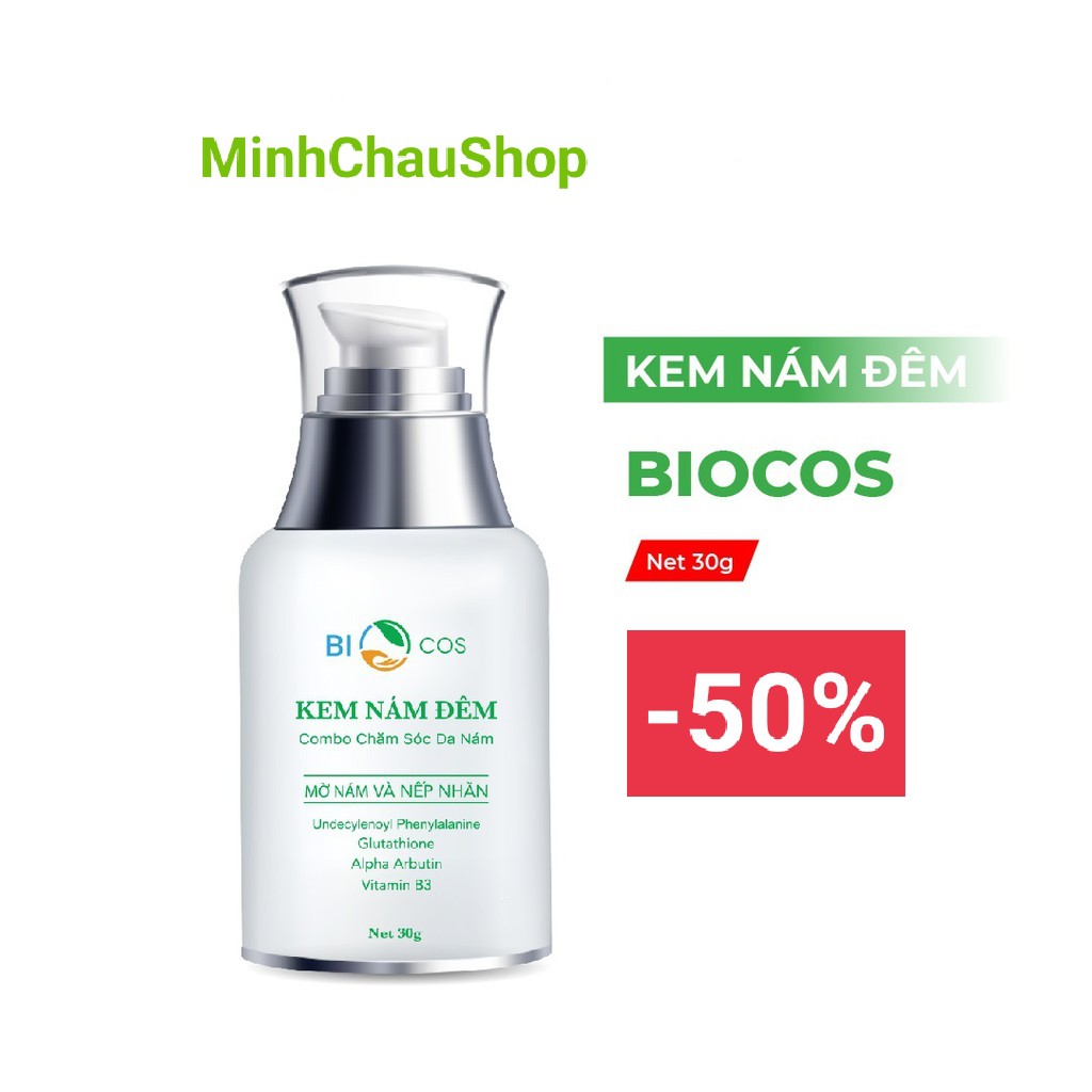 Kem nám đêm Biocos - Ngừa nám, dưỡng trắng da, mềm mịn và ngừa lão hóa