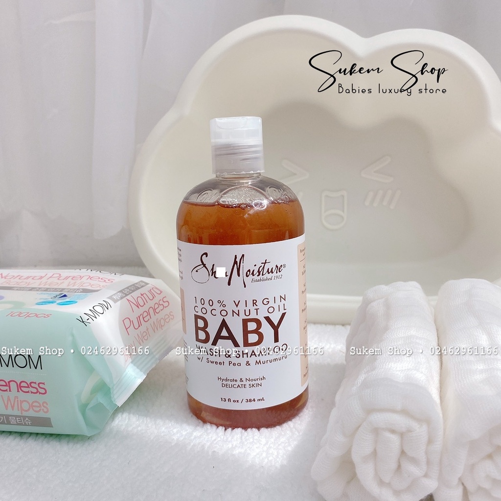 Sữa tắm gội Shea moisture Baby cho bé 384ml