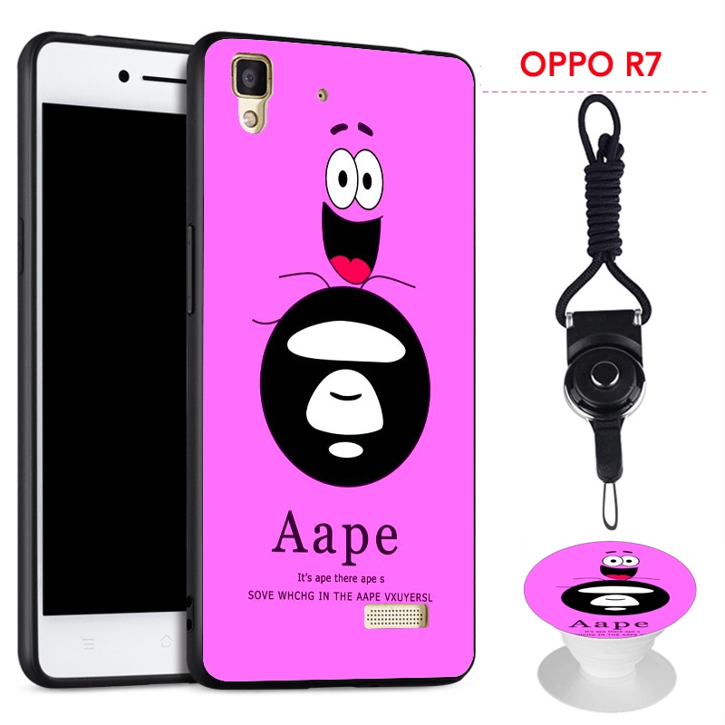 Ốp silicon mềm in hình thời trang cho OPPO R7/R7 Lite