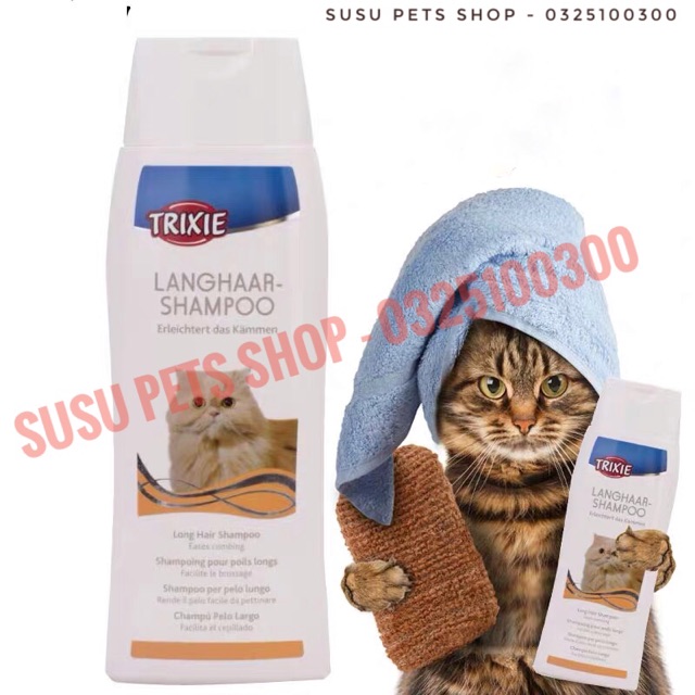 Sữa Tắm Cho Mèo Lông Dài Và Mèo Lông Ngắn Trixie Cat Shampoo 250ml