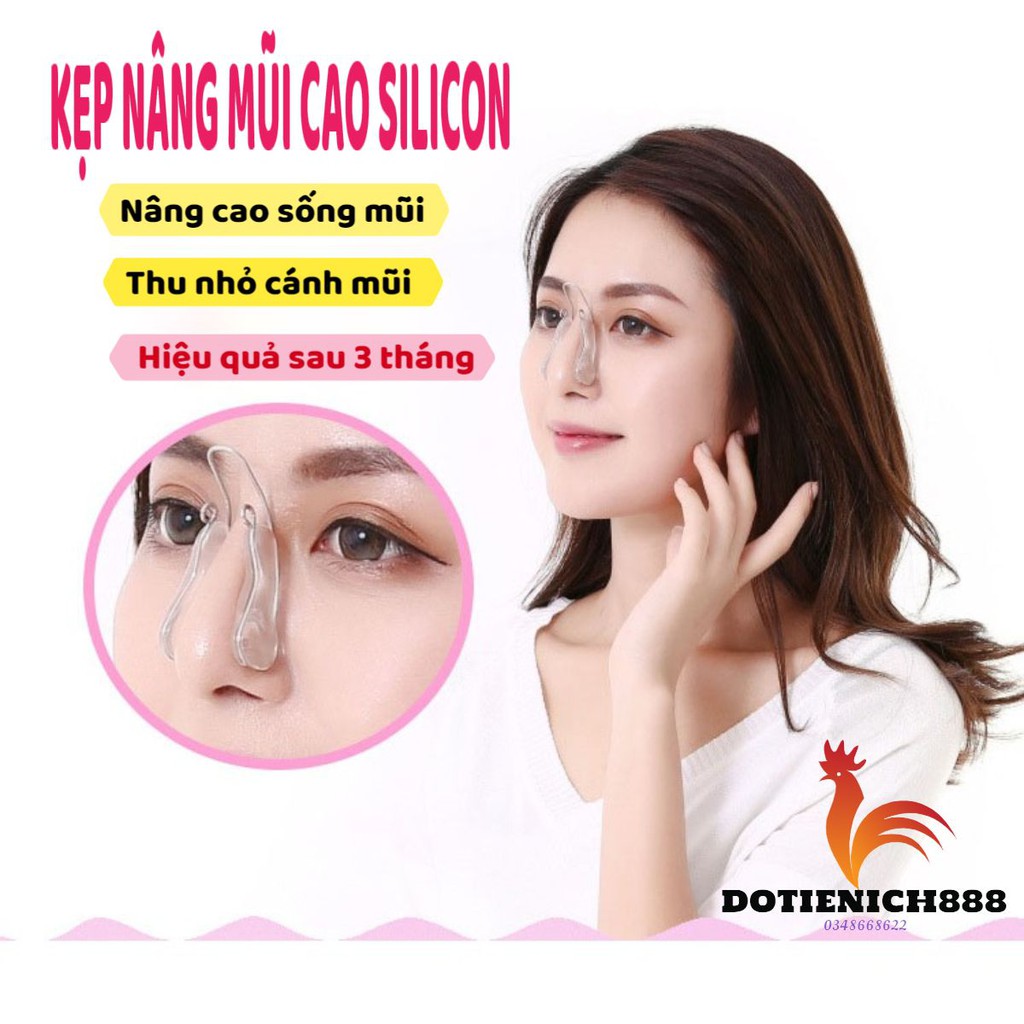 Kẹp nâng mũi cao silicon dụng cụ định hình noise up cao cấp