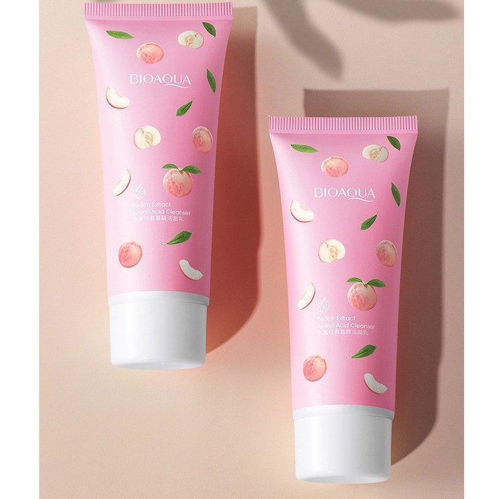 Sữa Rửa Mặt Dưỡng Ẩm Đào Tươ BIOAQUA Peach Cleanser 100ml