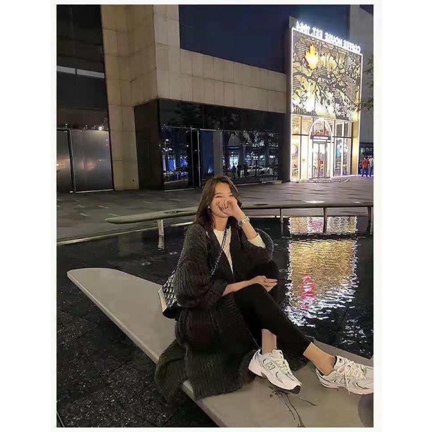 Áo khoác len Cardigan dáng dài ulzzang QCCC