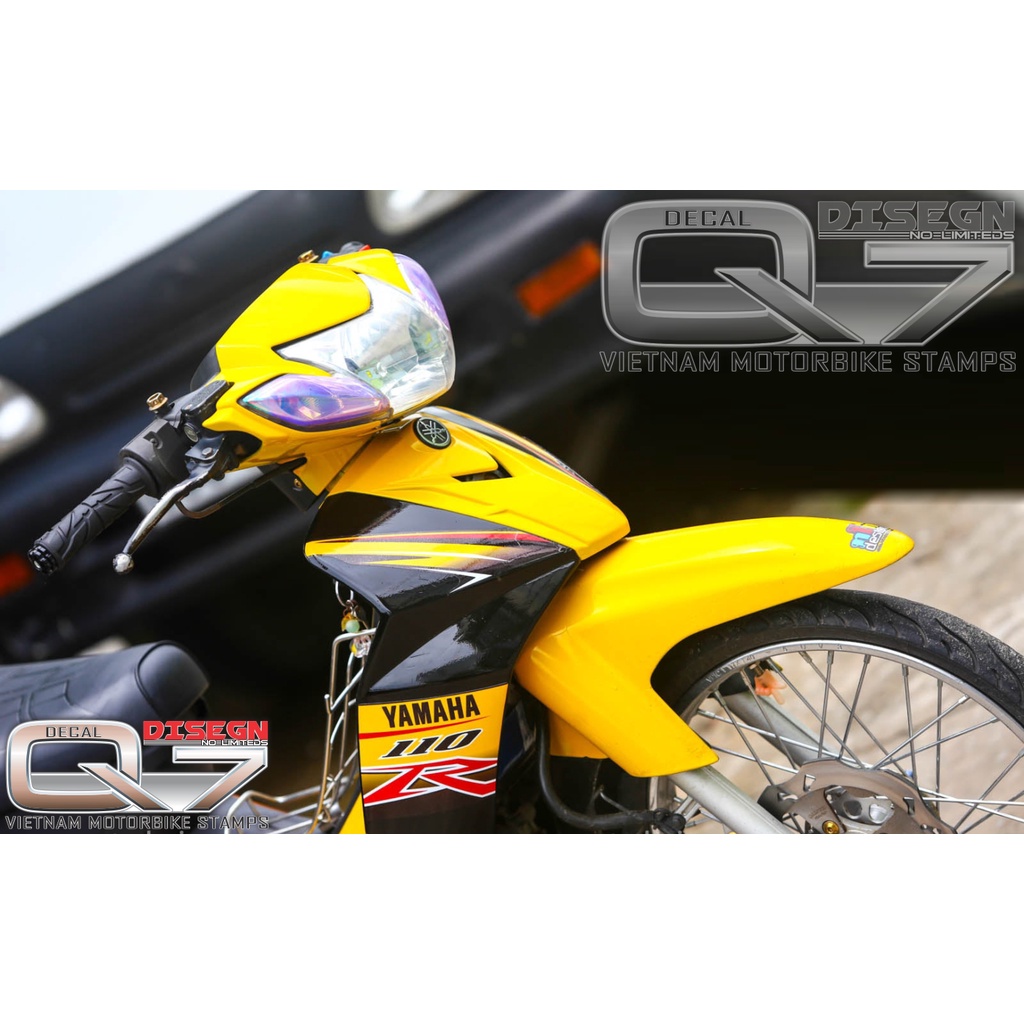 Tem Rời Sirius 110 Vàng Đen