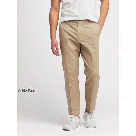 Quần Kaki Nam EZY COTTON RELAXED FIT ANKLE PANTS - SIZE S-M-L