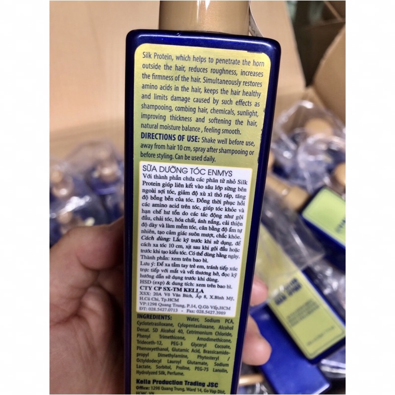 XỊT DƯỠNG TÓC ENMYS/ Xịt dưỡng tóc silk protein ENMYS hàng chính hãng công ty
