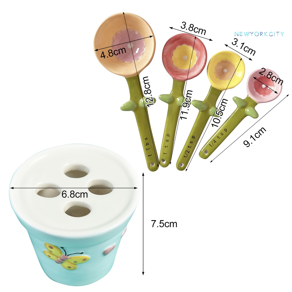 1 Set Muỗng Đo Lường Sử Dụng Trong Nhà Bếp Chất Lượng Cao