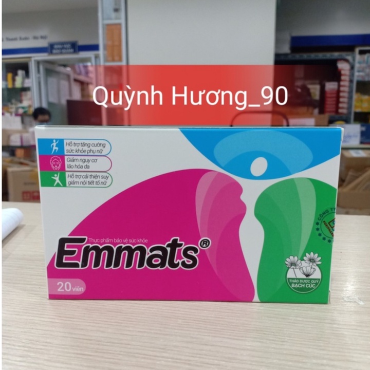 Viên uống EMMATS hộp 20 viên giúp tăng cường nội tiết tố nữ