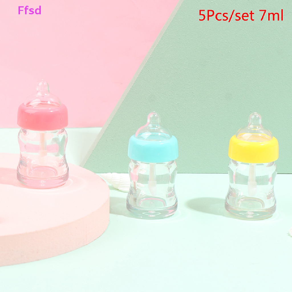 {Ffsd} Set 5 Ống Rỗng Trong Suốt Đựng Son Dưỡng Môi Có Thể Đổ Đầy Lại * Bán Chạy