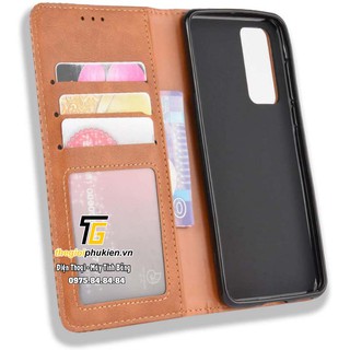 Bao da dạng ví Huawei P40, Huawei P40 Pro Luxury Leather