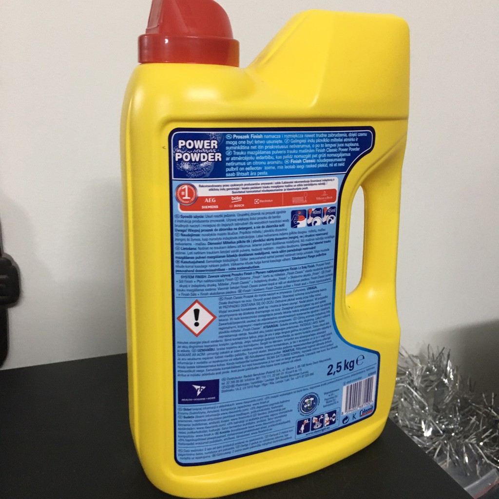 Bột rửa bát Finish 2.5kg nK CHÂU ÂU