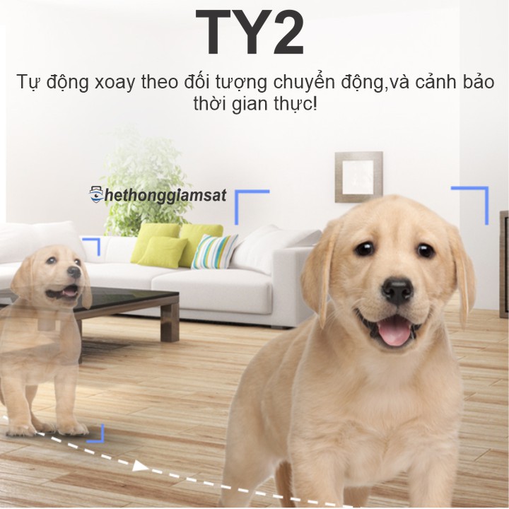 [Mã 253ELSALE hoàn 7% đơn 300K] [Cực Sốc] Camera Wifi Xoay 360 EZVIZ TY2 1080P 2MPX, Chính Hãng, Bảo Hành 24 Tháng