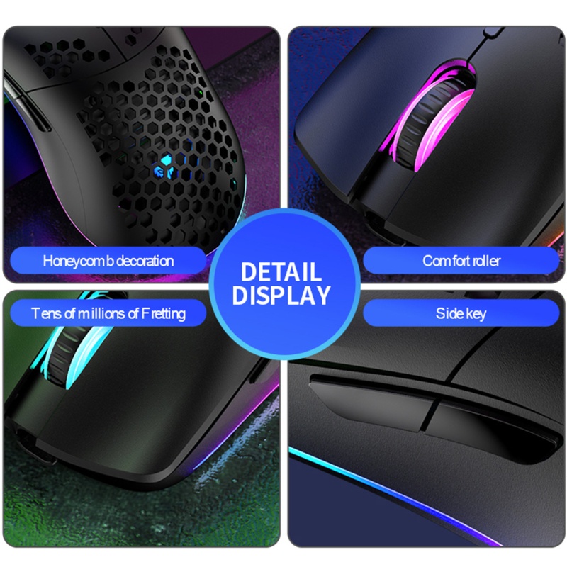 Chuột không dây WIN XYH80 2.4GHz 4 Gear 3200 DPI RGB